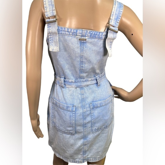 NEW HURLEY Juniors Finley Button-Up Mini Jean Dress NWT - Picture 5 of 6
